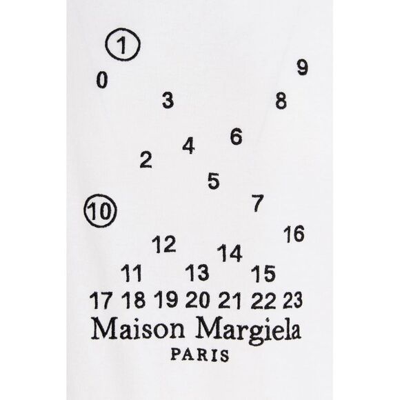 Maison Margiela Men Logo Embroidery T-Shirt